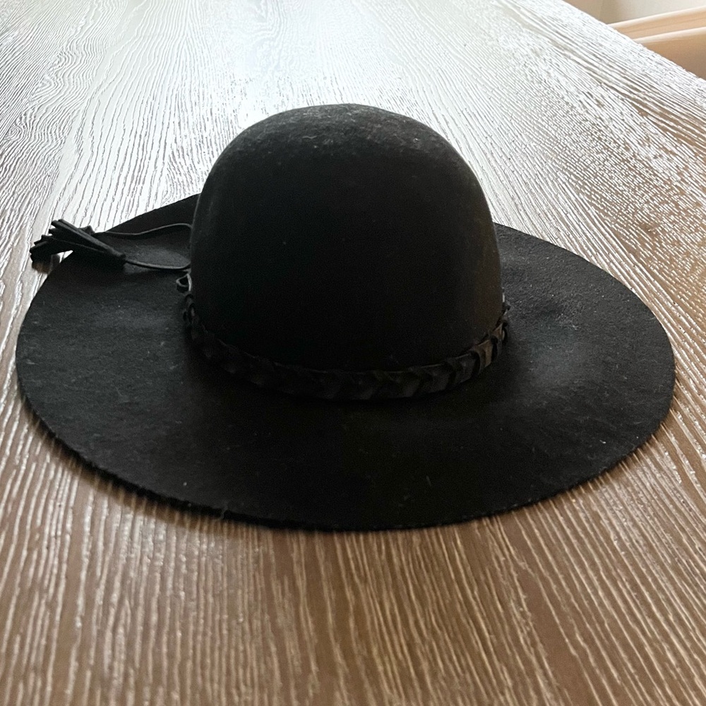 Zara black fedora hat